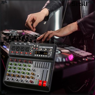 [ขาตั้ง] เครื่องผสมเสียง 6 ช่อง ฟังทันที สําหรับบันทึกเสียง DJ Stage Music