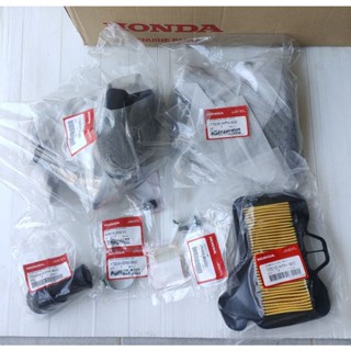 ชุดหม้อกรองแท้ HONDA เวฟ125S,R,ดรีม125,เวฟ125ไฟเลี้ยวบังลมคาร์บู,รวมชุด10รายการ