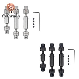 เพลาขับโลหะ CVD สําหรับอัพเกรดรถบังคับ WPL B16 B36 JJRC Q60 Q63 Q64 MN77 FY004 6WD 1/16 3 ชิ้น