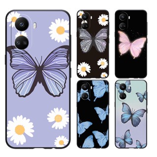 Huawei P40 Pro P40 P30 Pro P10 Nova 10 se Honor 50 Lite Honor 8X Honor Play Honor X8 เคสโทรศัพท์มือถือแบบนิ่ม ลายผีเสื้อสวยงาม สําหรับ