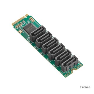 Iwo M 2 NVME M 2 M-Key to 6 พอร์ต 3 0 SSD ตัวควบคุม 6Gb ตัวคูณ