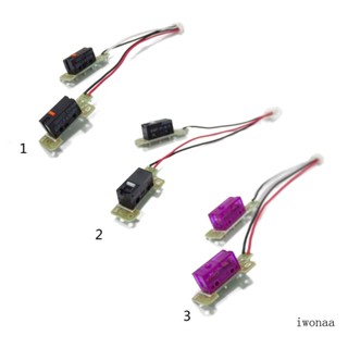 Iwo อะไหล่ซ่อมเมาส์ D2F-F-3-7 เมาส์ไมโครสวิทช์ปุ่มกด บอร์ดปุ่ม สําหรับ G304 G305 เมาส์เกมมิ่ง บอร์ดสายเคเบิล