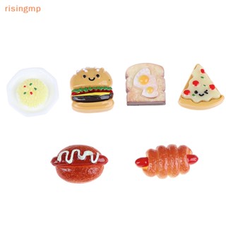 [risingmp] แฮมเบอร์ก พิซซ่า ขนมปัง ขนาดเล็ก DIY อุปกรณ์เสริม 10 ชิ้น