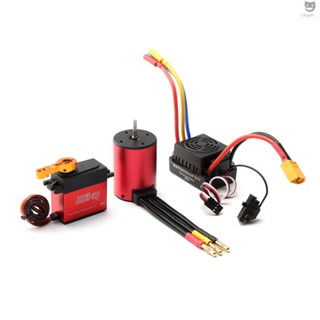 Ctoy เซอร์โวมอเตอร์ไร้แปรงถ่าน S3650 2300KV 60A ปลั๊ก ESC XT60 25 กก. แบบเปลี่ยน สําหรับรถยนต์ 1 8 1 10 Tamiya