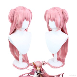 Ag Kaname Madoka วิกผมคอสเพลย์ อะนิเมะ Puella Magi Madoka Magica วิกผมฟู อะนิเมะ ทนความร้อน ฮาโลวีน