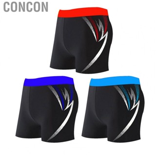 Concon Men Swim Shorts  Skin Friendly Swimwear Lightweight Quick Drying for Vacation Surfing