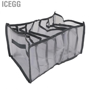 Icegg Washable Foldable Clothes  7 Grid Organizer with Handle for Underwear