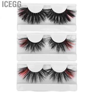 Icegg Colored Fake Eyelashes  Softness False Lashes Lightweight for Dancer Stage