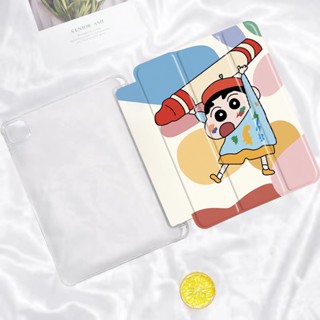 Crayon Shinchan เคสแทปเลต ซองหนัง ไอแพด โปร10 5นิ้ว gen10 2 แอร์1/2/3/4/5 air10 9 9 7 gen6/7/8/9/10 2017 CASE IPAD 9938