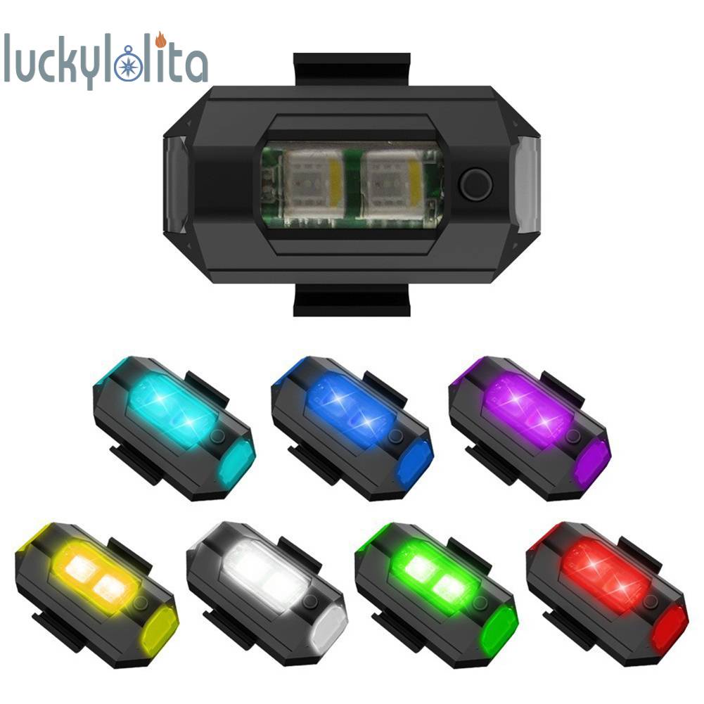 ไฟท้ายจักรยาน LED 7 สี ชาร์จ USB [luckylolita.th]