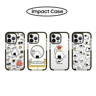 Casetify เคสซิลิโคนนิ่ม ลาย Onigiri Tenmusu by FURIIRAKUN สําหรับ iPhone 11 12 13 14 Plus Pro Max