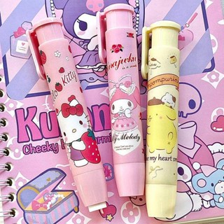 Sanrio ยางลบกด รูปปากกา ลายการ์ตูน Melody Kulomi Cinnamoroll น่ารัก สําหรับเด็ก