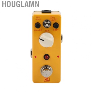 Houglamn Guitars Pedals  Piezo Standard Jumbo Analog Folk Guitar Pedal Gain Knob for Musical Instruments
