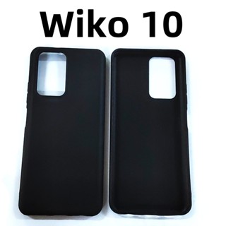 เคสโทรศัพท์มือถือ ซิลิโคน TPU แบบนิ่ม สีดํา สําหรับ Wiko 10