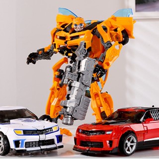 โมเดลรถแปลงร่าง ของเล่นประกอบบล็อก Prime Bumblebee Action Figures