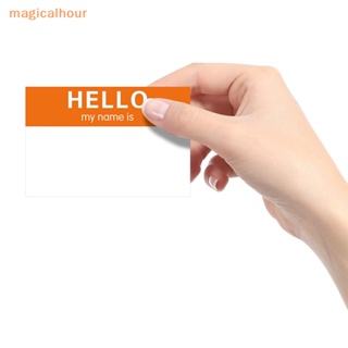 Magicalhour^^ สติกเกอร์ฉลาก ลาย Hello My Name 5 แผ่น สําหรับติดของขวัญ