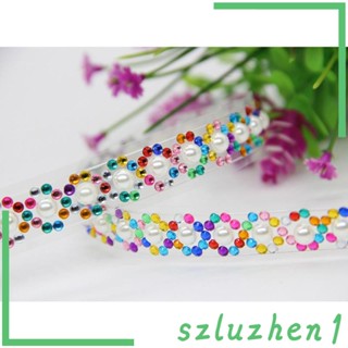 [Szluzhen1] เทปสติกเกอร์เพชรเทียม มีกาวในตัว สําหรับตกแต่ง DIY