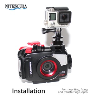 Nitescuba อะแดปเตอร์เมาท์ขาตั้งกล้อง Gopro Hero อุปกรณ์เสริม สําหรับถ่ายภาพใต้น้ํา