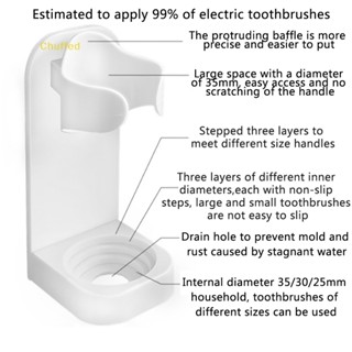 Chuffed&gt; ที่วางแปรงสีฟันไฟฟ้า แบบติดผนัง สําหรับช่องปาก