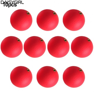 【DAISY Fishing】Bobbers 10pcs Ball Foam Bright Colors Buoyancy Balls Good Concentricity