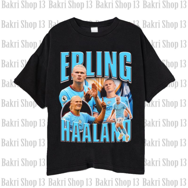 เสื้อยืด พิมพ์ลาย Manchester City Erling Haaland Erling Haaland New Striker สําหรับผู้ชาย ผู้หญิงS-5
