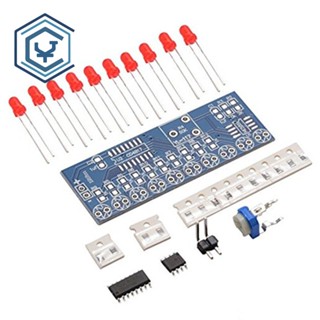  Ne555+cd4017 ชุดไฟ LED อิเล็กทรอนิกส์ DIY สําหรับวิ่ง