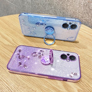 เคส OPPO RENO 10 Pro Plus RENO 8T 7Z 8Z 5G เคส OPPO A58 A78 A98 A57 A77S 4G 5G 2022 เคส มือถือ พร้อมแหวนตั้ง หรูหรา สําหรับ