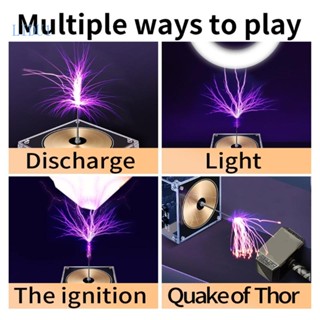 Lidu1 พลาสม่าวิทยาศาสตร์ เครื่องมือการเรียนการสอน บลูทูธ เข้ากันได้กับเพลง Tesla-Coil สัมผัสได้ หัวเทียน Lightning เทียม GapArc Gen