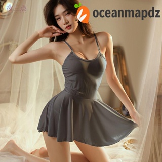 OCEANMAPDZ ชุดนอนสายเดี่ยว สายสปาเก็ตตี้ เปิดหลัง สไตล์หวานแหวว สําหรับผู้หญิง