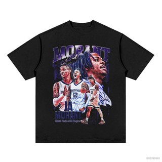 Yt2 เสื้อยืดคอกลม แขนสั้น พิมพ์ลาย Memphis Grizzlies Morant NBA สําหรับออกกําลังกาย TY2