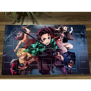 แผ่นรองเมาส์ ลาย Demon Slayer: Kimetsu no Yaiba Yugioh Playmat CCG TCG สําหรับเล่นเกม