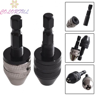 【COLORFUL】Drill 1/4" Hex Shank 2pcs Set Adaptor Bit Converter Corrosion Resistance