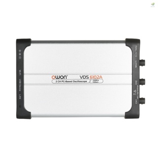 Owon VDS6102A ออสซิลโลสโคป ดิจิทัล เสมือนจริง USB PC 2 ช่อง 100 MHz 1Gsa/s 14bits ADC Type-C USB แบบพกพา