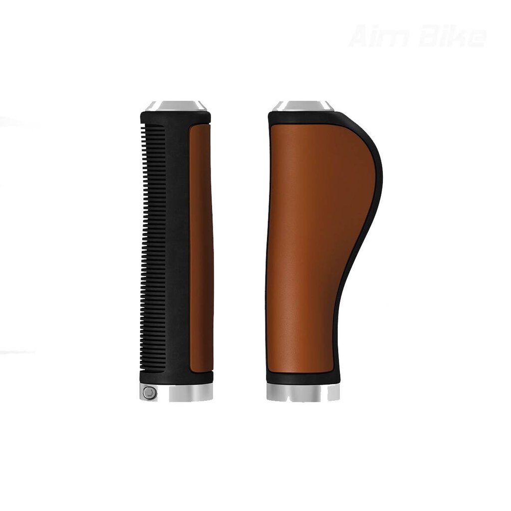 ปลอกแฮนด์ Brooks Ergonomic Leather Grips ความยาว 130/130 มม.