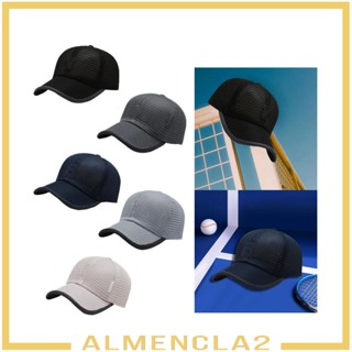 [Almencla2] หมวกเบสบอล กันแดด ปรับขนาดได้ สําหรับเล่นกีฬา ตกปลา เดินป่า