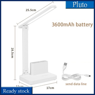 ใหม่ โคมไฟตั้งโต๊ะ Led หรี่แสงได้ แบตเตอรี่ 3600mah ขนาดใหญ่ ชาร์จ Usb สําหรับอ่านหนังสือ