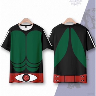 เสื้อยืดแขนสั้นลําลอง พิมพ์ลายคอสเพลย์ Ellen Masked Kamen Rider 3 มิติ ขนาดใหญ่ สําหรับเด็ก และผู้ใหญ่