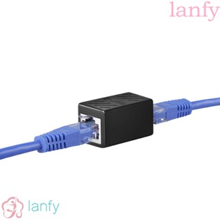 LANFY ข้อต่อขยายสายเคเบิลอีเธอร์เน็ต Cat 5 Cat 6 Cat6a One To One Rj45 Ethernet Coupler