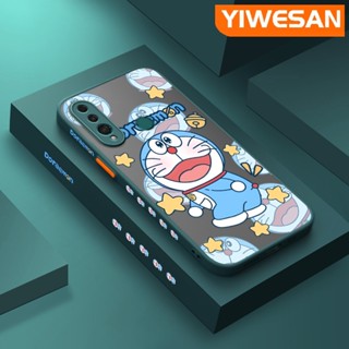 เคสซิลิโคนนิ่ม แบบใส ขอบสี่เหลี่ยม กันกระแทก ลายการ์ตูนโดราเอมอน สําหรับ Huawei Y9 Prime 2019