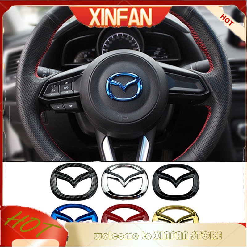 Xinfan โลโก้สัญลักษณ์ Mazda ABS สําหรับ Mazda 3 Atenza Axela CX4 CX5 CX9 CX7 MX3 MX5 1 ชิ้น