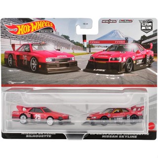 Hot Wheels Premium Car Culture Premium 2 Pack Nissan Skyline Silhouette /LB-ER34 Super Silhouette Nissan Skyline HKF49