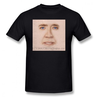 เสื้อยืดแขนสั้นลําลอง ผ้าฝ้าย 100% พิมพ์ลาย NICOLAS CAGE NICOLAS CAGE FACE โอเวอร์ไซซ์ สําหรับผู้ชาย XS-4XL-5XL-6XL