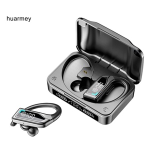 Huarmey Q8 หูฟังไร้สาย บลูทูธ 5.2 IPX6 หน้าจอดิจิทัล LED กันน้ํา สําหรับเล่นกีฬา ธุรกิจ