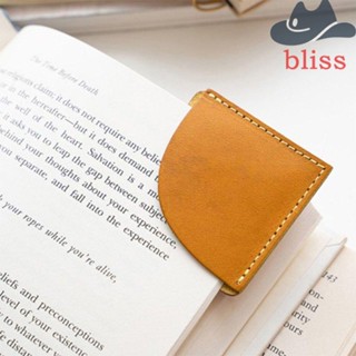 BLISS ที่คั่นหนังสือ หนัง PU ขนาดเล็ก หรูหรา สไตล์เรโทร สําหรับนักเรียน