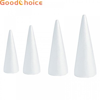 【Good】Foam Cones Polystyrene Styrofoam Foam Cones White 3 Size Modelling DIY【Ready Stock】