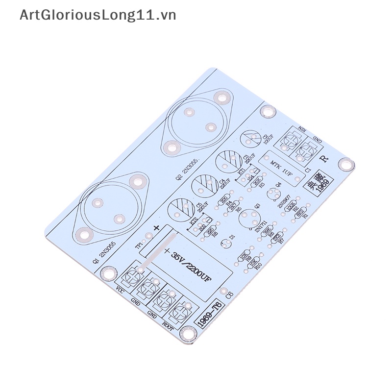 ArtGloriousLong Classic Hood 1969 บอร์ดขยายเสียง PCB สองช่อง HiFi Class A Power Amp .