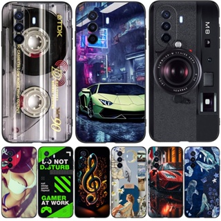 เคสโทรศัพท์มือถือ tpu ปิดด้านหลัง ลายแมวเกม สีดํา สําหรับ Huawei nova Y70 4G PLUS