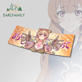 Earlfamily สติกเกอร์ฉลาก ลายกราฟฟิตี้ Raphtalia Occlusion Scratch 13 ซม. x 6.1 ซม. สําหรับติดตกแต่งรถยนต์