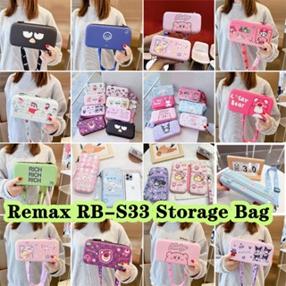 【จัดส่งรวดเร็ว】กระเป๋าเก็บหูฟัง ลายการ์ตูนตลก สําหรับ Remax RB-S33 Remax RB-S33