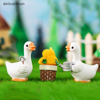 Delicatesun ตุ๊กตาห่าน ขนาดเล็ก งานฝีมือ สําหรับตกแต่งบ้าน โต๊ะทํางาน รถยนต์ DIY